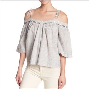 La Vie rebecca Taylor cold shoulder top